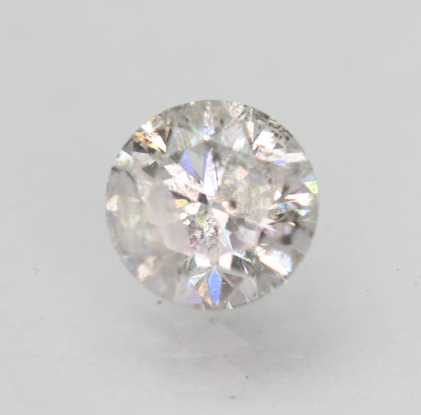 Certified 1.04 Carat H Color Round Brilliant Enhanced Natural Diamond 6.33mm 3vg