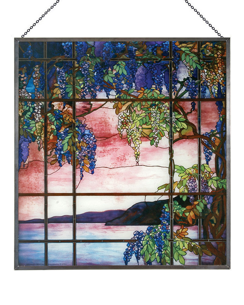 Tiffany View Of Oyster Bay Stained Glass Panel