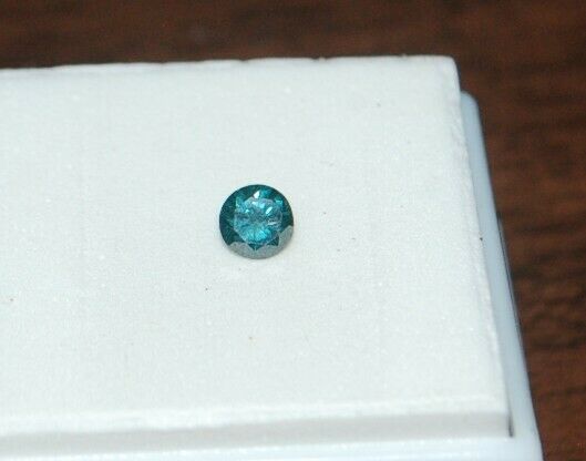 .40ct Mm Varies Round Irradiation Blue Diamond