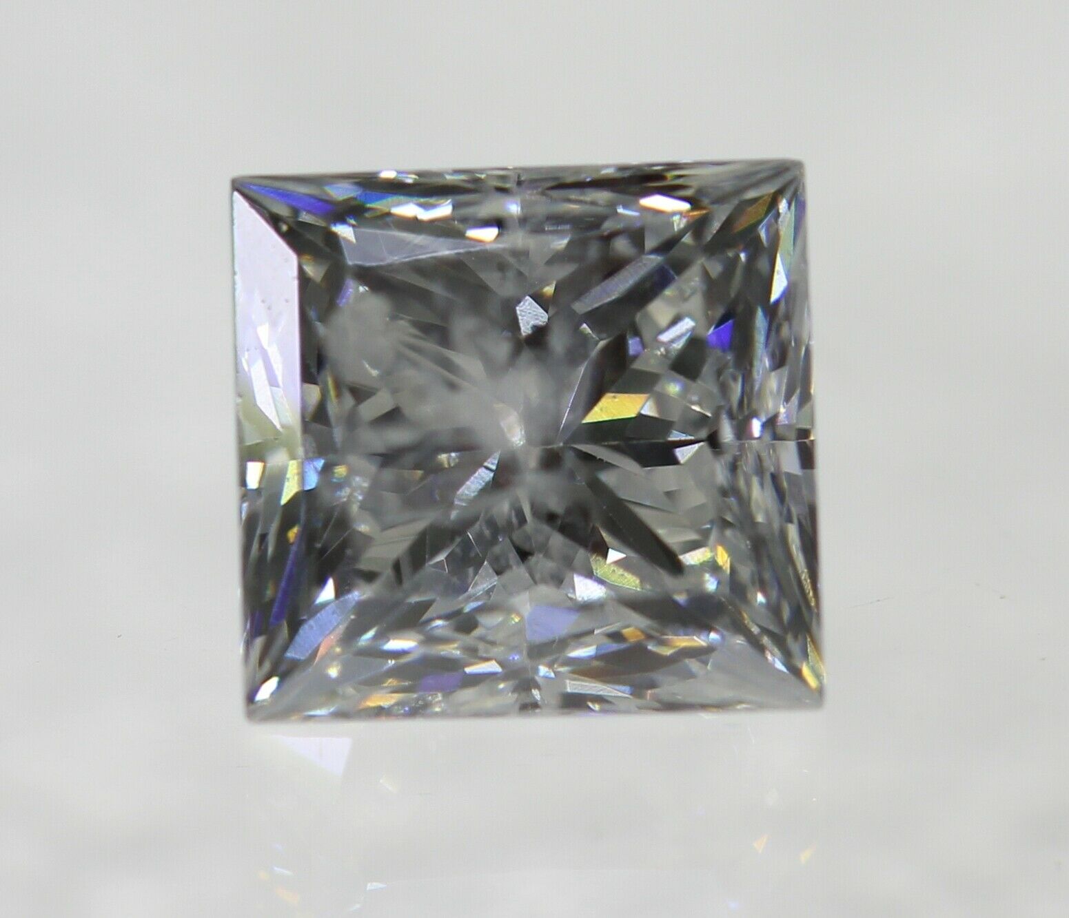 0.27 Carat F Color Princess Enhanced Natural Loose Diamond For Ring 3.72x3.56mm