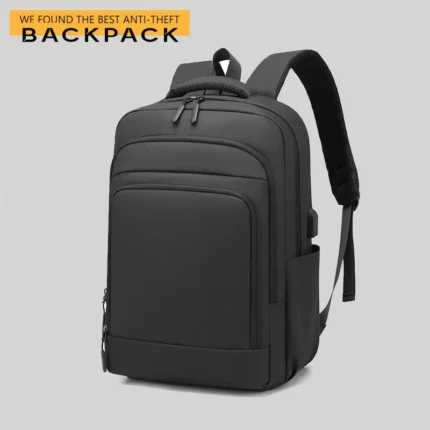 Smart Multi-Compartment Laptop Backpack – Black