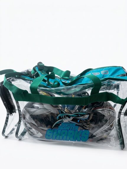 Transparent Heavy-Duty Travel & Sports Holdall Bag